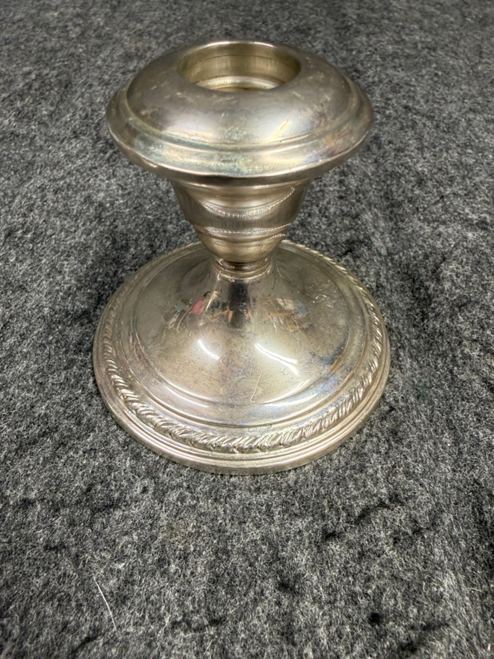 La Pierre Sterling Vintage Pair of Silver Decorative Candle Holders - Picture 10 of 15